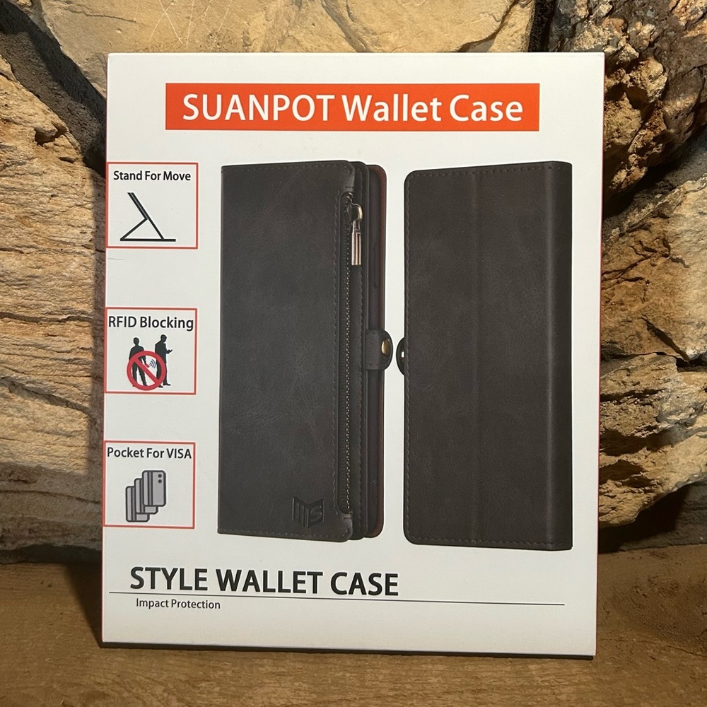 Suanpot iPhone 6s Plus Light Brown Wallet Case - Like New in Box